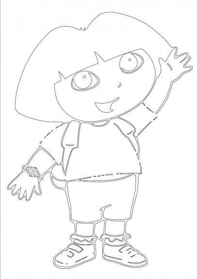 coloriage dora lexploratrice imprimer