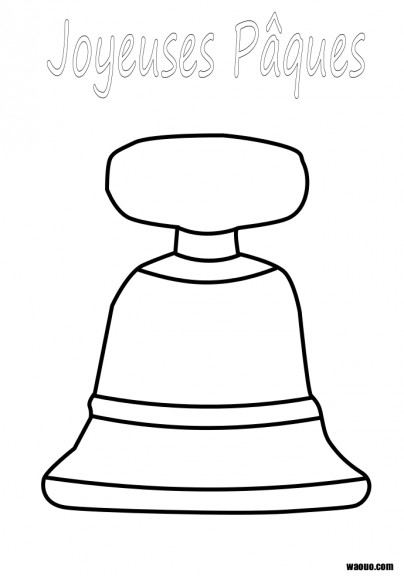 Easter bell coloring page