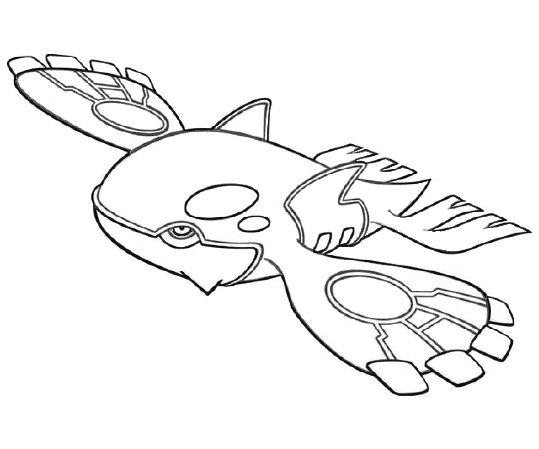Pokemon Coloring Pages Kyogre 7