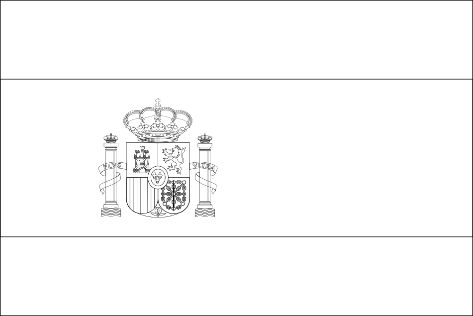 Comment dessiner un drapeau espagnol facile à dessiner 