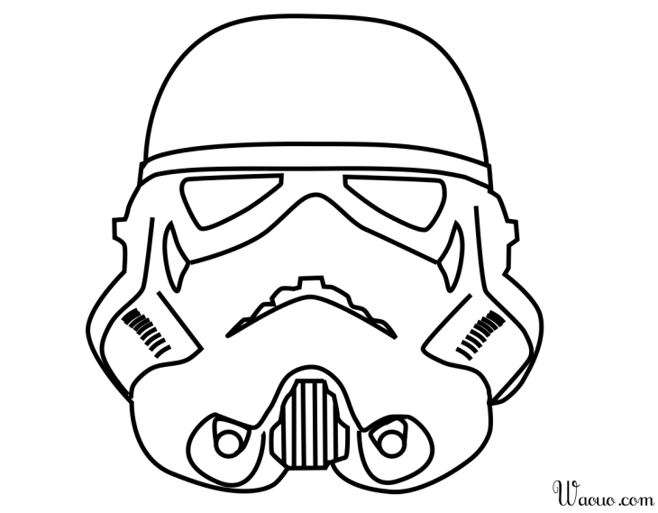 Stormtrooper Star Wars coloring page to print and color