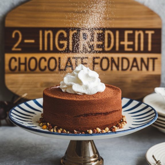 fondant au chocolat à 2 ingrédients