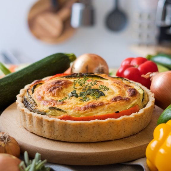 Quiche bez ciasta warzywnego